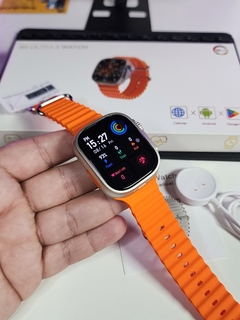 JC02 PRO ULTRA 2 49mm 4G CHIP WIFI Tela CURVA Amoled HD Android Play Store Câmera Giratória 180° 16/32/64Gb Memória GPS Integrado + 04 BRINDES - AndersonCell Oficial