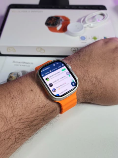 JC02 PRO ULTRA 2 49mm 4G CHIP WIFI Tela CURVA Amoled HD Android Play Store Câmera Giratória 180° 16/32/64Gb Memória GPS Integrado + 04 BRINDES na internet