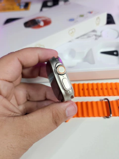Imagem do JC02 PRO ULTRA 2 49mm 4G CHIP WIFI Tela CURVA Amoled HD Android Play Store Câmera Giratória 180° 16/32/64Gb Memória GPS Integrado + 04 BRINDES