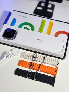 HELLO WATCH 3 PLUS 2° GER 2024 49MM 1:1 ULTRA 2 TELA AMOLED HD 4GB DE MEMÓRIA NFC WATCH OS 10 + 06 BRINDES - loja online