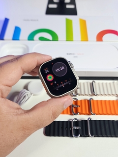 HELLO WATCH 3 PLUS 2° GER 2024 49MM 1:1 ULTRA 2 TELA AMOLED HD 4GB DE MEMÓRIA NFC WATCH OS 10 + 06 BRINDES