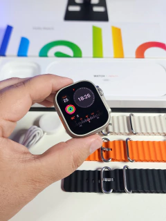HELLO WATCH 3 PLUS 2° GER 2024 49MM 1:1 ULTRA 2 TELA AMOLED HD 4GB DE MEMÓRIA NFC WATCH OS 10 + 06 BRINDES
