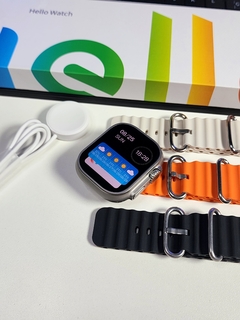 Imagem do HELLO WATCH 3 PLUS 2° GER 2024 49MM 1:1 ULTRA 2 TELA AMOLED HD 4GB DE MEMÓRIA NFC WATCH OS 10 + 06 BRINDES