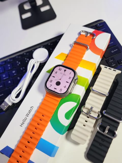 HELLO WATCH 3 PLUS 2° GER 2024 49MM 1:1 ULTRA 2 TELA AMOLED HD 4GB DE MEMÓRIA NFC WATCH OS 10 + 06 BRINDES - AndersonCell Oficial