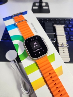 HELLO WATCH 3 PLUS 2° GER 2024 49MM 1:1 ULTRA 2 TELA AMOLED HD 4GB DE MEMÓRIA NFC WATCH OS 10 + 06 BRINDES - AndersonCell Oficial