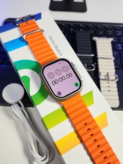 HELLO WATCH 3 PLUS 2° GER 2024 49MM 1:1 ULTRA 2 TELA AMOLED HD 4GB DE MEMÓRIA NFC WATCH OS 10 + 06 BRINDES - AndersonCell Oficial