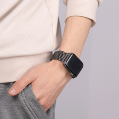 PULSEIRA AÇO INOXIDÁVEL GOMO AJUSTÁVEL 42 Á 49MM
