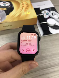 IWO HW68 MINI 41mm NFC Série 8 Tela Infinita, TRAVA de Pulseira + BRINDES - AndersonCell Oficial