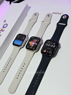 HELLO 3 PRO PLUS (H12 PRO+) 1:1 SÉRIE 9 45MM TELA AMOLED HD NFC 4GB MEMÓRIA WATCH OS 10 + 05 BRINDES