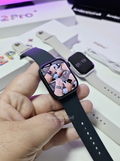 HELLO 3 PRO PLUS (H12 PRO+) 1:1 SÉRIE 9 45MM TELA AMOLED HD NFC 4GB MEMÓRIA WATCH OS 10 + 05 BRINDES