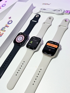 HELLO 3 PRO PLUS (H12 PRO+) 1:1 SÉRIE 9 45MM TELA AMOLED HD NFC 4GB MEMÓRIA WATCH OS 10 + 05 BRINDES - comprar online