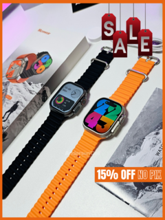 IWO ULTRA 9 PLUS 49mm Tela 2.2" NFC SISTEMA MICRO OS 10 ILHA DINÂMICA BÚSSOLA + BRINDES