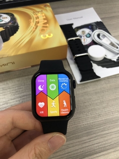 IWO HW68 MINI 41mm NFC Série 8 Tela Infinita, TRAVA de Pulseira + BRINDES
