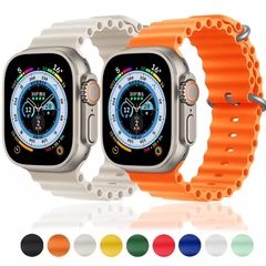 PULSEIRA OCEANO SILICONE AJUSTÁVEL 42 Á 49MM