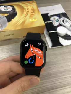 IWO HW68 MINI 41mm NFC Série 8 Tela Infinita, TRAVA de Pulseira + BRINDES - AndersonCell Oficial