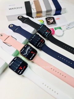 IWO W28 PRO PLUS SÉRIE 8 NFC 45MM Tela infinita, +100 modos esportes, GPS Tracking, Trava de Pulseira + BRINDES