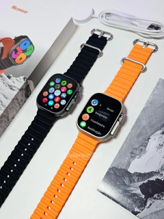 Imagem do IWO ULTRA 9 PLUS 49mm Tela 2.2" NFC SISTEMA MICRO OS 10 ILHA DINÂMICA BÚSSOLA + BRINDES