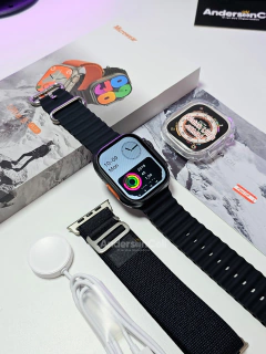Imagem do IWO ULTRA 9 PLUS 49mm Tela 2.2" NFC SISTEMA MICRO OS 10 ILHA DINÂMICA BÚSSOLA + BRINDES