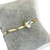 Pulseira Folheada a ouro - Fita com coração de zircônia - comprar online