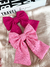 Kit 2 laços linho - Pink e Rosa