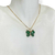 Colar Banhado Dourado - Borboleta de acrílico Verde - comprar online