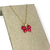 Colar Banhado Dourado - Borboleta de acrílico Pink
