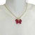 Colar Banhado Dourado - Borboleta de acrílico Pink - comprar online
