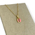 Colar Banhado Dourado - Corrente + Pingente búzio (Rosa)