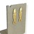 Brinco Banhado Dourado - Peixe com textura trabalhada