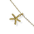 Colar Banhado Dourado - Pingente estrela trabalhada com bola lisa no meio na internet