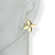 Brinco Banhado Dourado - Flor pequena 4 pontas - comprar online