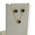 Conjunto Colar + Brinco Folheado a Ouro - Circulo de vidro pequeno (Preto)