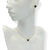 Conjunto Colar + Brinco Folheado a Ouro - Circulo de vidro pequeno (Preto) - Rosana Bijoux 
