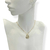 Colar Banhado Dourado - Coração design metade cravejado - Rosana Bijoux 