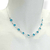 Colar Choker Folheado a Prata - Tiffany ( Topazio azul ) - comprar online