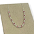 Colar Choker Folheado a Prata - Tiffany ( Pink)