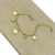 Pulseira Folheado a Ouro - 3 Trevos + strass