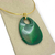 Gargantilha Bijuteria - Pedra oval grande (Verde)