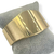 Bracelete Folheado a Ouro - Orgânico largo liso - comprar online