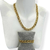 Conjunto Colar + Pulseira Banhado Dourado - Corrente groumet pequena dupla - Rosana Bijoux 