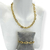 Conjunto Colar + Pulseira Banhado Dourado - Elo cadeado pequena - Rosana Bijoux 