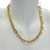 Conjunto Colar + Pulseira Banhado Dourado - Elo cadeado pequena - comprar online
