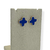 Brinco Banhado Dourado - Trevo chapado (Azul)