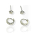 Dupla de Brincos Folheado a Prata - Estrela + argolinha C