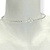Choker Gargantilha Folheado a Prata - Trançada com nó no meio - comprar online