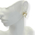 Brinco Banhado Dourado - Coração com paz - Rosana Bijoux 