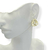 Brinco Banhado Dourado - 3 Circulos junto martelado - Rosana Bijoux 