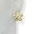 Brinco Banhado Dourado - Flor com marcas - comprar online