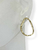 Brinco Banhado Dourado - Circulo largo vazado orgânico - comprar online