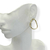 Brinco Banhado Dourado - Circulo largo vazado orgânico - Rosana Bijoux 